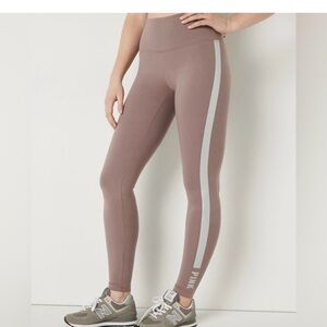 Victoria's Secret Pink Collection Cotton Leggings-Col. Iced Coffee size ES NWT